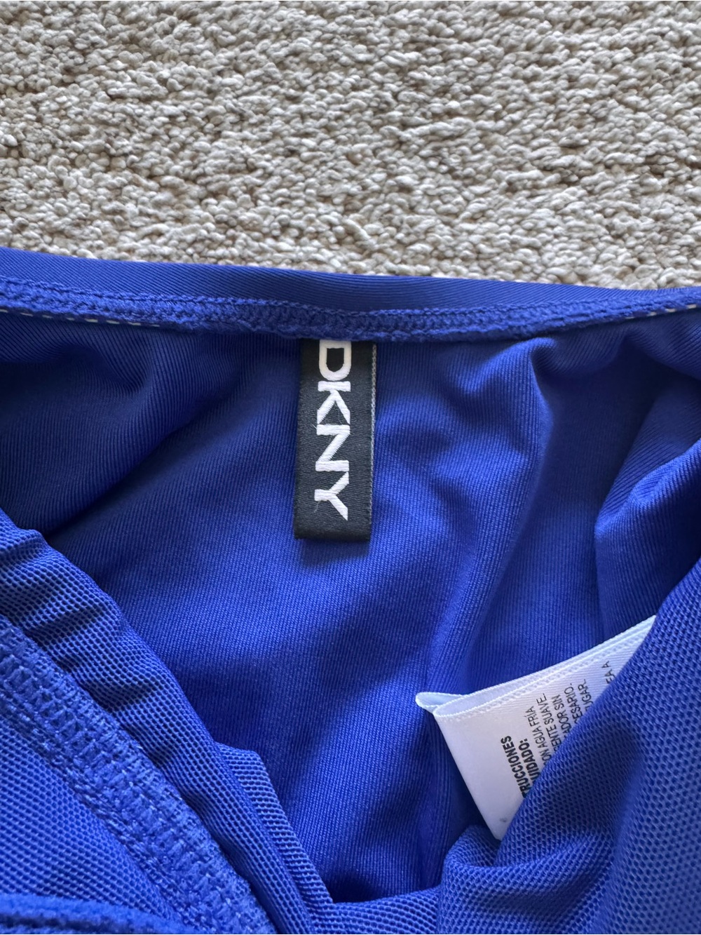 Women’s DKNY Ruffled One-Piece Swimsuit in Royal Blue XS NWOT - Picture 4 of 8